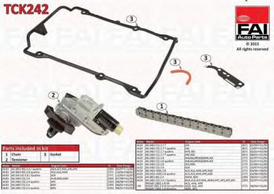 FAI AUTOPARTS tck242 -  Комплект цели привода распредвала